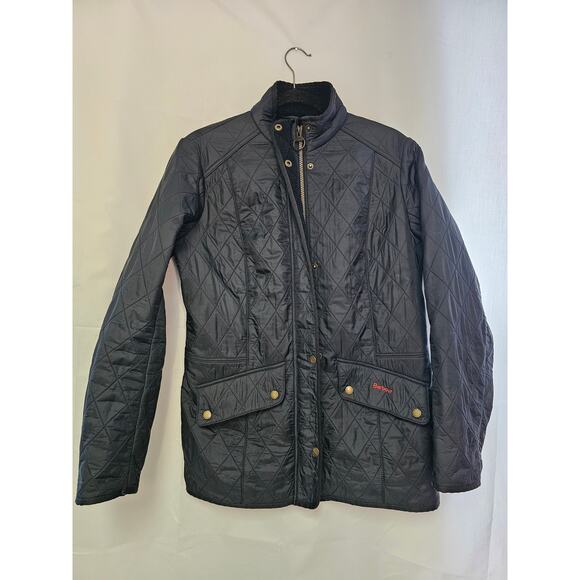 Barbour Cavalry Polarquilt Fleece Lined Jacket in Dark Navy Sz 12 - Picture 4 of 13